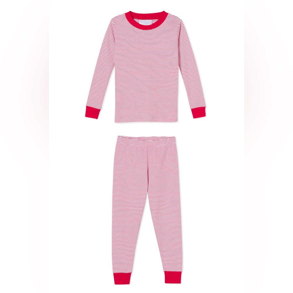 NWT Lake Pajamas Long-Long Set in Classic Red
